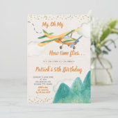 ヴィンテージボーイ誕生日パーティーの招待状 招待状 (スタンド正面)