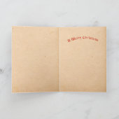 ヴィンテージボーイ&ピットブルドッグクリスマスカード シーズンカード (内部)