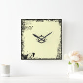 ヴィンテージボースタイルウォールクロック スクエア壁時計 (ホーム)