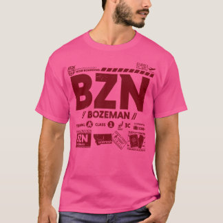 ヴィンテージボーズマンBZNエアポートコードトラベルデイレトロ Tシャツ