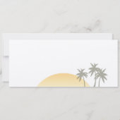 ヴィンテージボーディングパス結婚ズオンクラフト紙 招待状 (裏面)