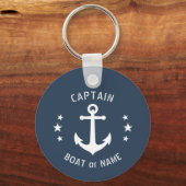ヴィンテージボートいかりスターズキャプテン名フォトバック キーホルダー (正面)