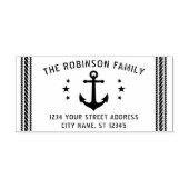 ヴィンテージボートいかりスターズネーム差出人住所 ラバースタンプ (インプリント)