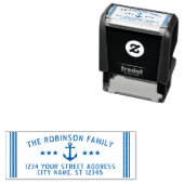 ヴィンテージボートいかりスターズファミリー名アドレスセルフ セルフインキングスタンプ (インサイチュ)