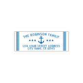 ヴィンテージボートいかりスターズファミリー名アドレスセルフ セルフインキングスタンプ (デザイン)