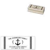 ヴィンテージボートいかりスターズファミリー名アドレス ラバースタンプ (押印)