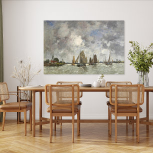 ヴィンテージボートのMeuse Landscape 絵画's ポスター