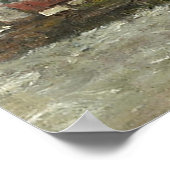 ヴィンテージボートのMeuse Landscape 絵画's ポスター (角)