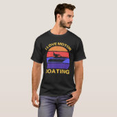 ヴィンテージボートI愛モーターボート Tシャツ (正面フル)