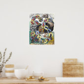 ヴィンテージボードゲーム – アートプリント ポスター (キッチン)