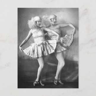 ヴィンテージボードビルダンサーズレトログラム ポストカード