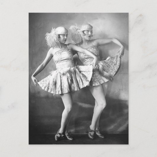 ヴィンテージボードビルダンサーズレトログラム ポストカード (正面)