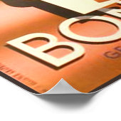 ヴィンテージボーナジェンティアンキナ ポスター (角)