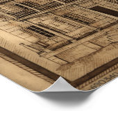 ヴィンテージボーフォートSCの地図(1860年代) ポスター (角)