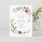 ヴィンテージボーフローラ結婚のリハーサルディナー 招待状 (スタンド正面)