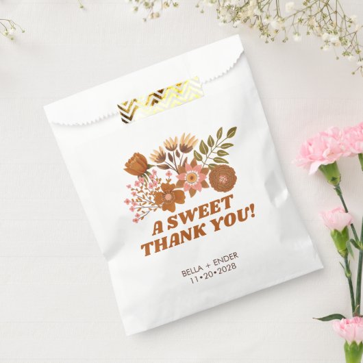 ヴィンテージボーフローラ結婚ズ・トリート・サンキュー フェイバーバッグ (封をした状態)
