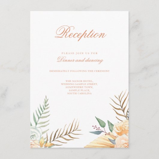 ヴィンテージボーフローラ結婚披露宴 エンクロージャーカード (正面)