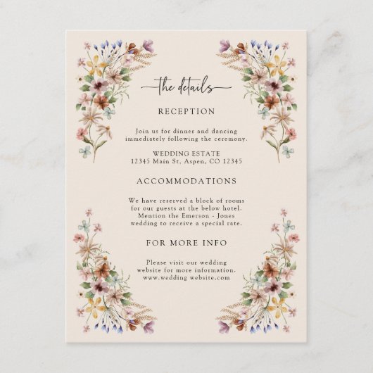 ヴィンテージボーフローラ詳細 エンクロージャーカード (正面)