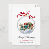 ヴィンテージボーブルカークリスマス シーズンポストカード (正面/裏面)