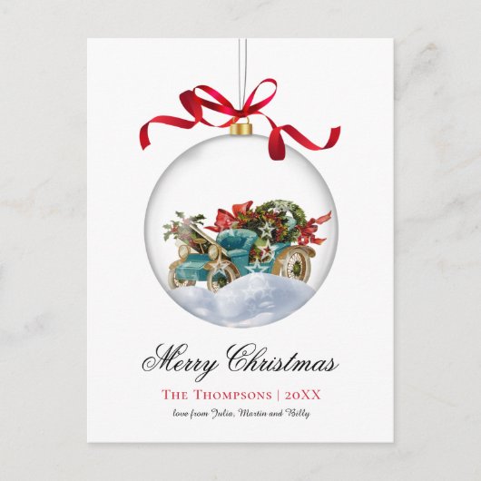 ヴィンテージボーブルカークリスマス シーズンポストカード (正面)