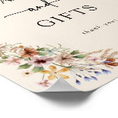 ヴィンテージボーホカードとギフト券のサイン ポスター (角)