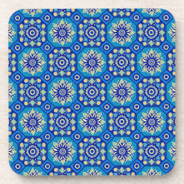 ヴィンテージボーホフローラルパターンコースター – 6のセット コースター