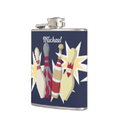 ヴィンテージボーリングをテーマ フラスク (左)