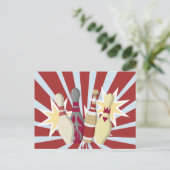 ヴィンテージボーリングをテーマ ポストカード (スタンド正面)