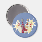 ヴィンテージボーリングをテーマ マグネット (正面/裏面)