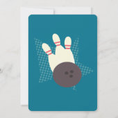 ヴィンテージボーリングパーティー誕生日パーティー 招待状 (裏面)