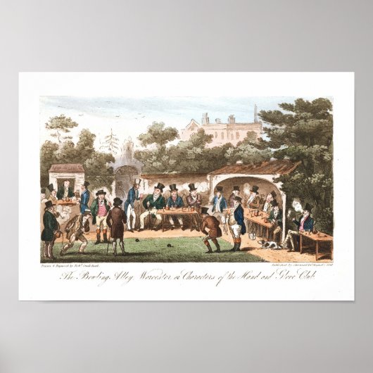 ヴィンテージボーリングプリント初期キャラクターポスター ポスター (正面)