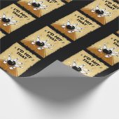 ヴィンテージボーリングユーモアボウリングをする人、 クリケットの投手引用文 ラッピングペーパー (角)