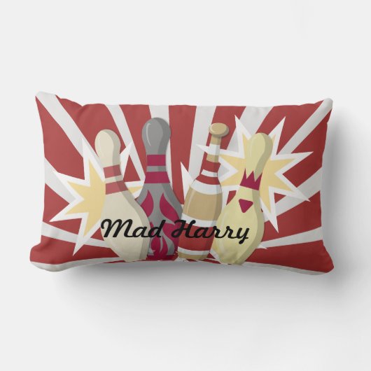 ヴィンテージボーリング ランバークッション (正面)