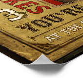 ヴィンテージボールゲームプリント ポスター (角)