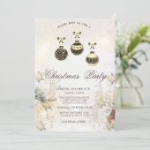 ヴィンテージボールスノーフレークプレゼント会社 招待状 (スタンド正面)