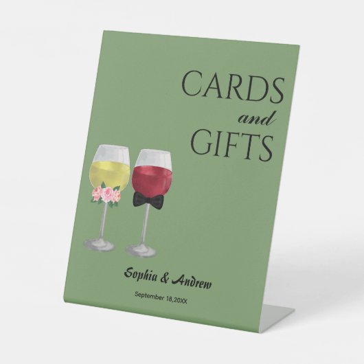 ヴィンテージボー披露宴カップルワ結婚イン 台座サイン (正面)