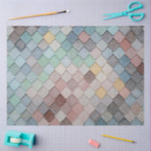 ヴィンテージボー素朴レトロカラフルデクページ 薄葉紙 (クラフト)