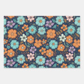 ヴィンテージボー結婚フローラ誕生日 ラッピングペーパーシート (正面)