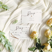 ヴィンテージボー結婚ー秋 出欠カード