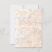 ヴィンテージボー赤面ピンクフローラストーリーブック結婚ズ 出欠カード (裏面)