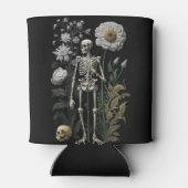 ヴィンテージボー魔法フローラ骨格ブラック 缶クーラー (裏面)