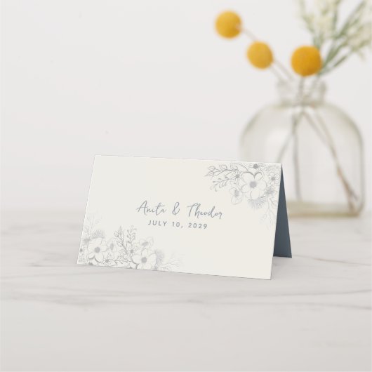 ヴィンテージボ結婚タニック座席表 プレイスカード (裏面)