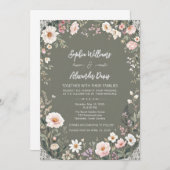 ヴィンテージボ結婚タヌス 招待状 (正面/裏面)