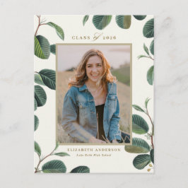 ヴィンテージボ葉タンズ写真卒業 ポストカード