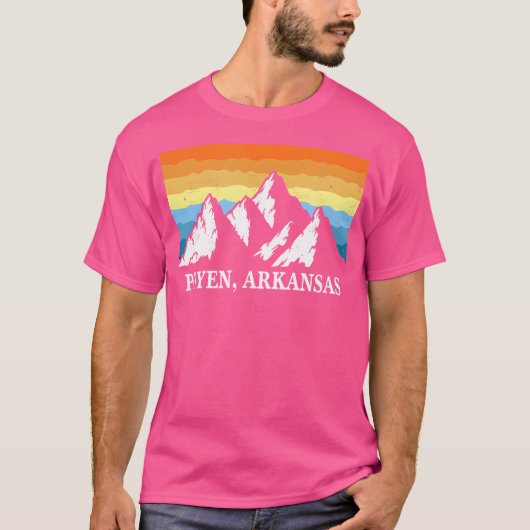 ヴィンテージポイェンアーカンサスマウンテンハイキング土産Pr Tシャツ (正面)