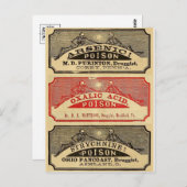 ヴィンテージポイズングラフィック葉書 ポストカード (正面/裏面)