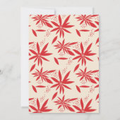 ヴィンテージポインセティアスクリスマスフォト垂直 シーズンカード (裏面)