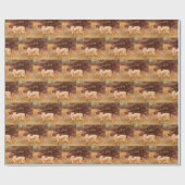 ヴィンテージポインタ狩りドッグスポーツマンギフト ラッピングペーパー (フラット)