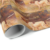 ヴィンテージポインタ狩りドッグスポーツマンギフト ラッピングペーパー (ロールコーナー)