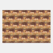 ヴィンテージポインタ狩りドッグスポーツマン ラッピングペーパーシート (正面)